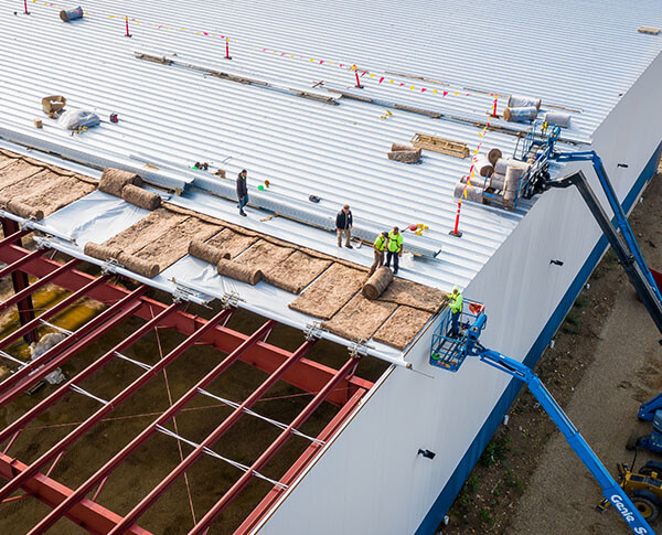 commercial new metal roof construction in ohio