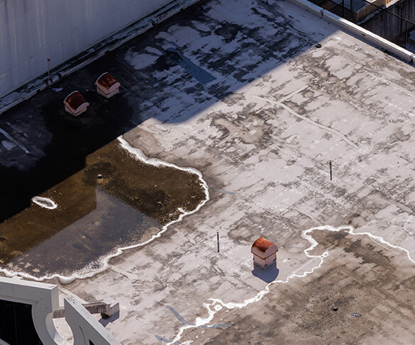 commercial emergency roof repair for structural sagging in ohio